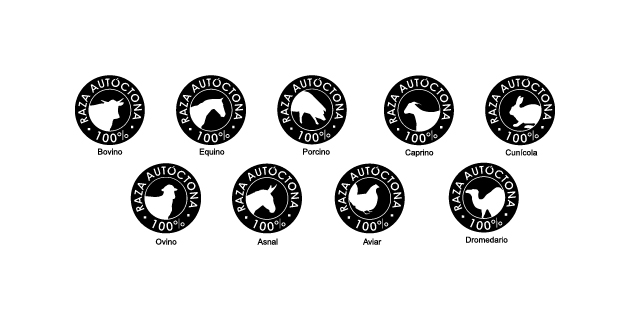 logo vector 100% Raza Autóctona