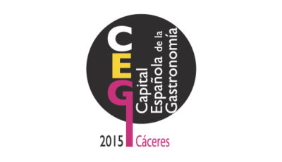 logo vector Cáceres Capital de la Gastronomía