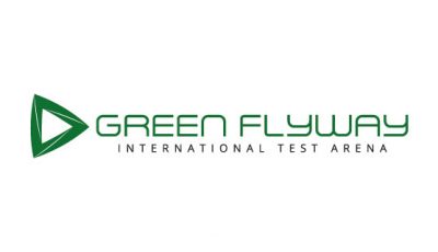 logotyp vektorformat Green Flyway Int Test Arena