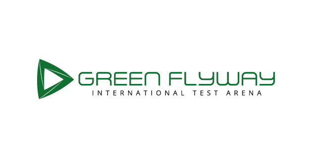 logotyp vektorformat Green Flyway Int Test Arena