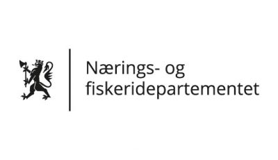 vektorisert logo Naerings- of fiskedepartementet