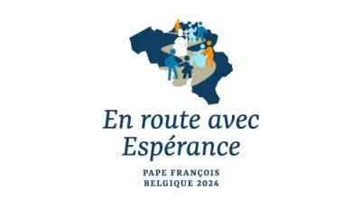 logo vectoriel visite du Pape François en Belgique